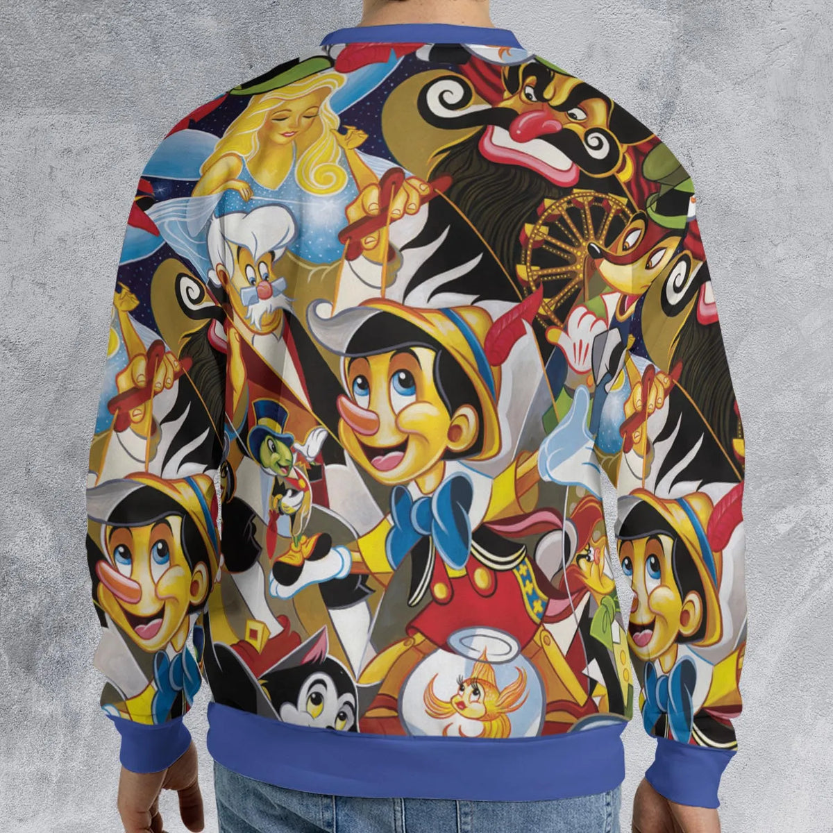 Pinocchio Seamless All-over Print Sweatshirt