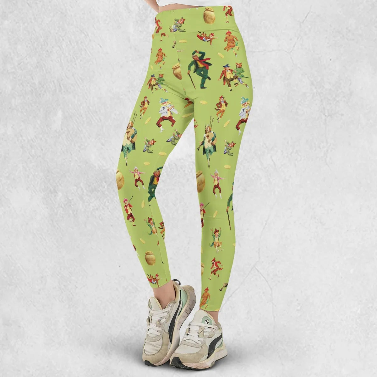 Irish Movie Darby O'Gill Characters Legging