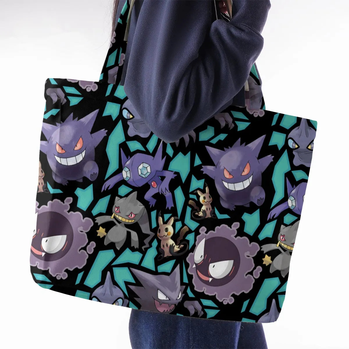 Ghost Type Pokemon Large Tote Bag