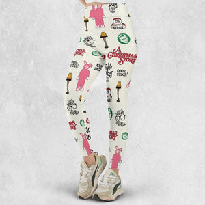A Christmas Story Pattern Legging
