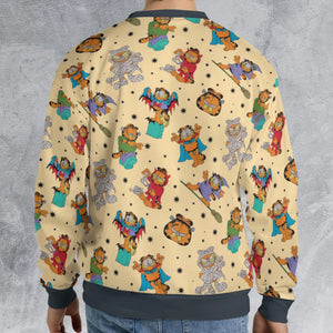Nostalgic Cat Garfield's Halloween Adventure All-over Print Sweatshirt