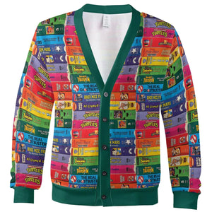 Cartoons Movie Retro Cassete Cardigan