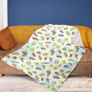 The Busy World of Richard Scarry Fleece Blanket