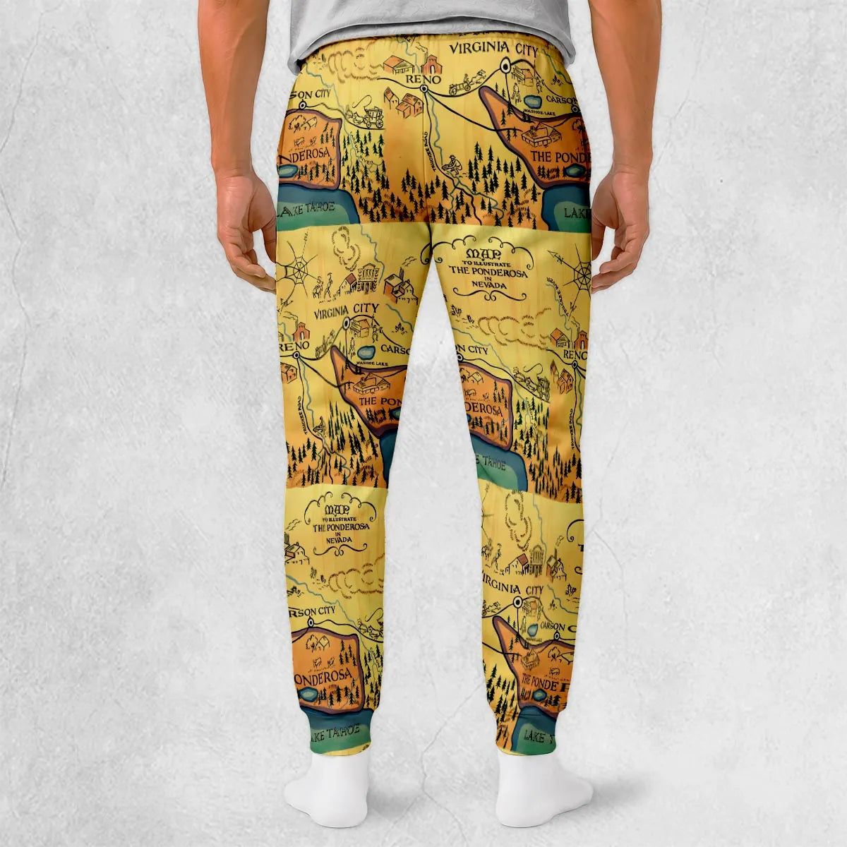 Map of The Ponderosa Sweatpants