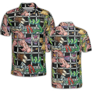 Castle Grayskull Dungeon He-man And The Masters Of The Universe AOP Men/Women Polo Shirt