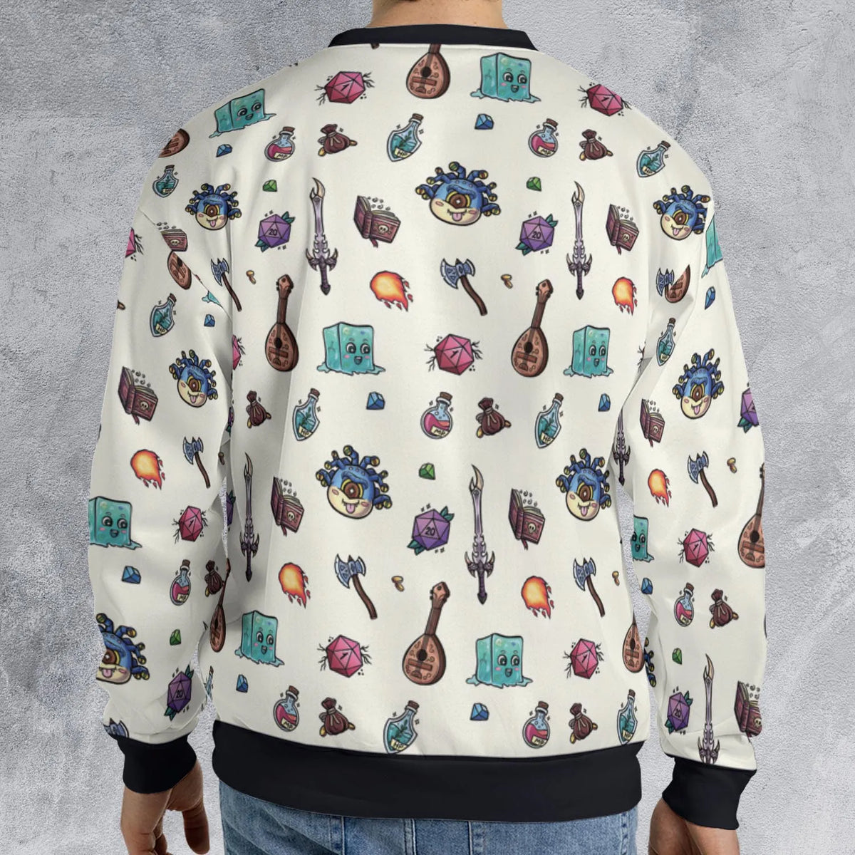 RPG Classics Pack DnD All-over Print Sweatshirt