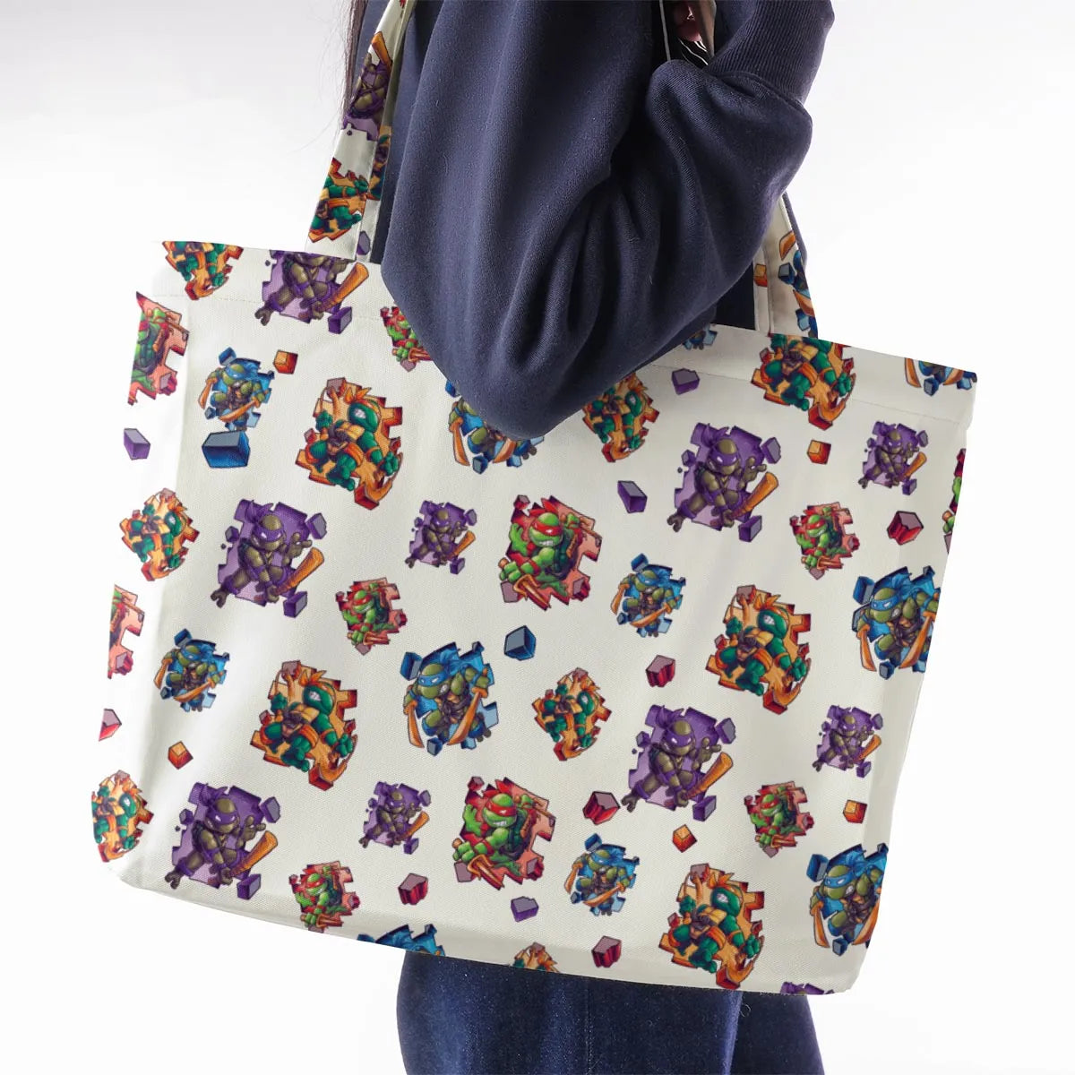 TMNT Break The Wall Large Tote Bag