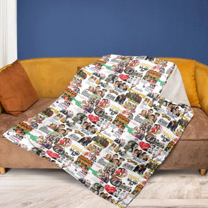 Stuck in the 80s Famous Sitcom Fleece Blanket