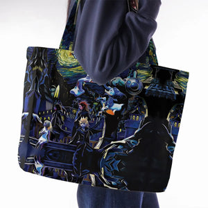 Kingdom Hearts Starry Night Large Tote Bag