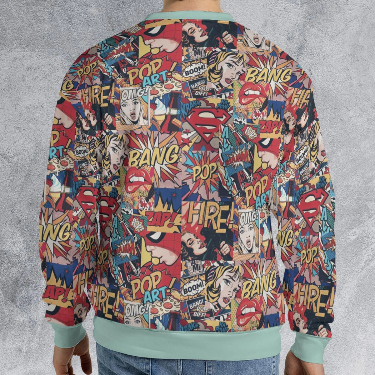 Pop Art All-over Print Sweatshirt