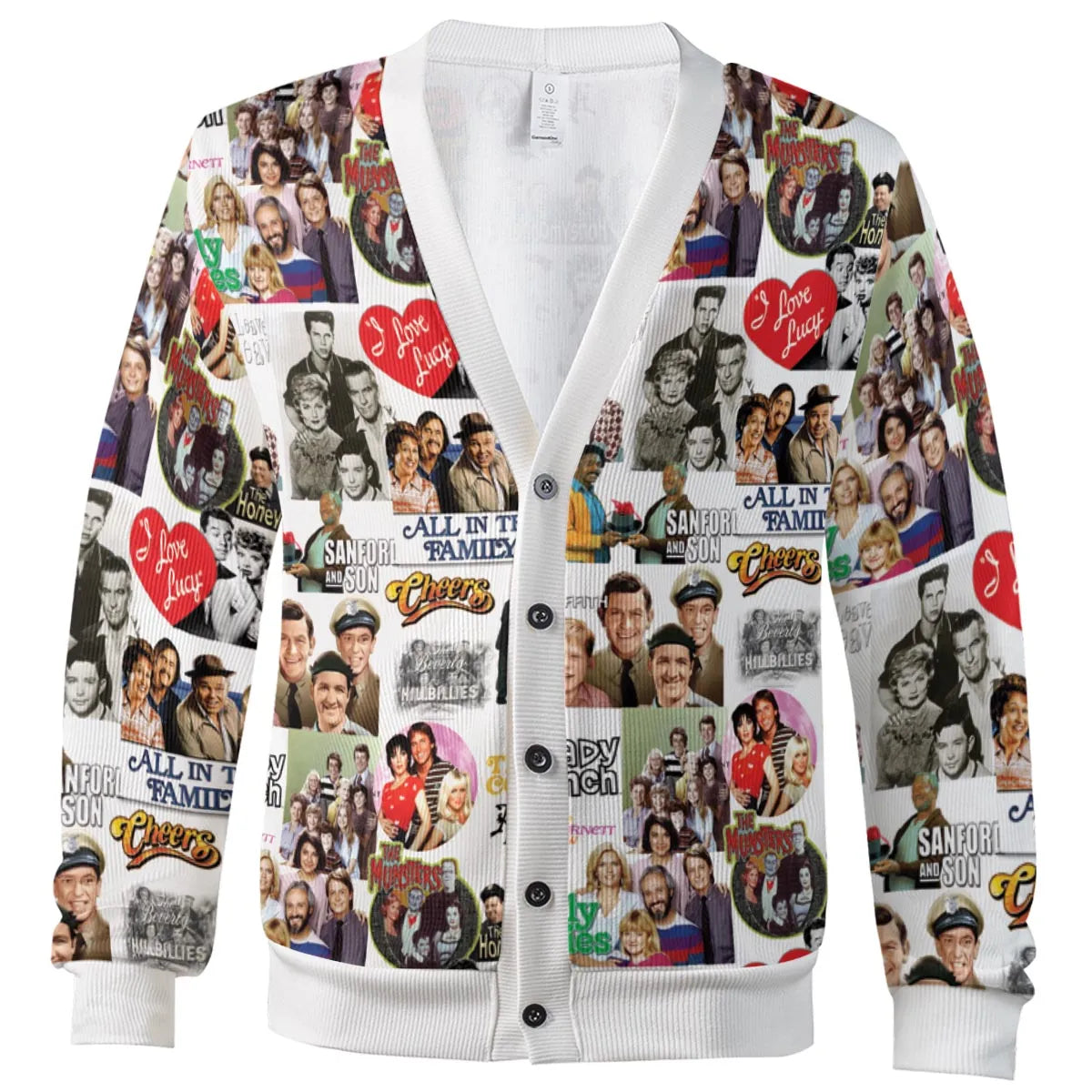 Stuck in the 80s Famous Sitcom Cardigan