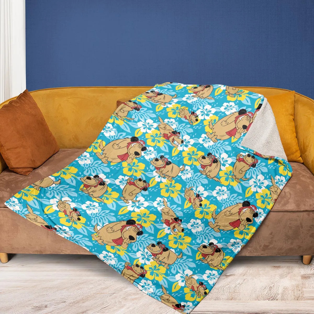 Bad Dog Muttley Wacky Races Fleece Blanket