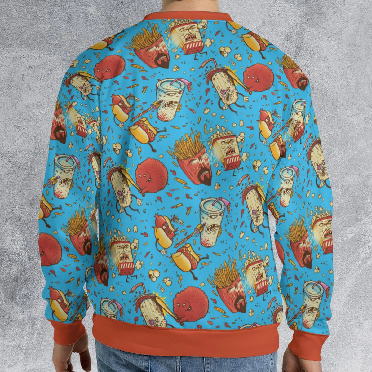 Fight! Aqua Teen Hunger Force All-over Print Sweatshirt