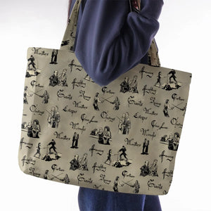 Hencing Fighting The Princess Bride Large Tote Bag