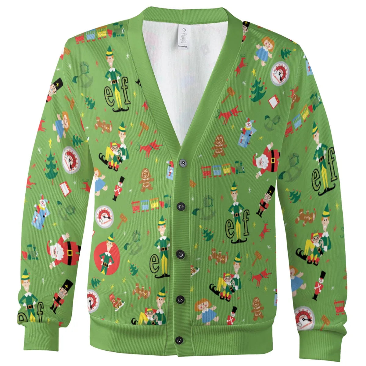 ELF Christmas Pattern Cardigan