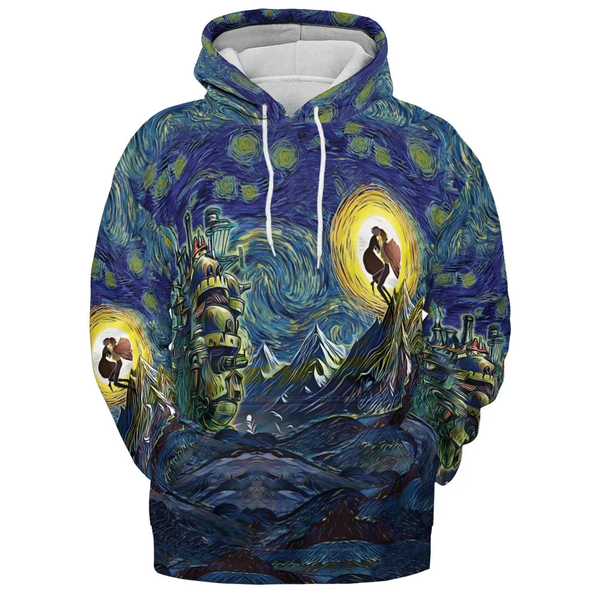 Howl’s Moving Castle Starry Night All-over Print Hoodie
