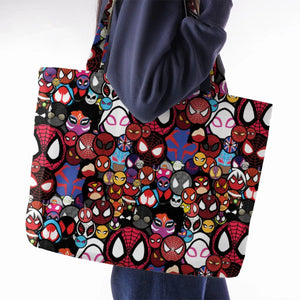 Spide-Mania Spider-Verse Large Tote Bag
