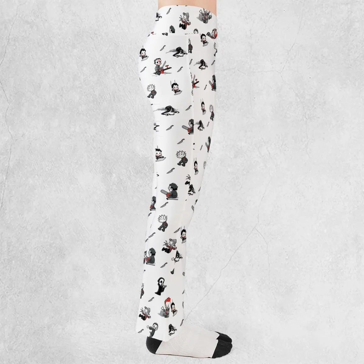Baby Horror Characters Pattern Flare Leggings