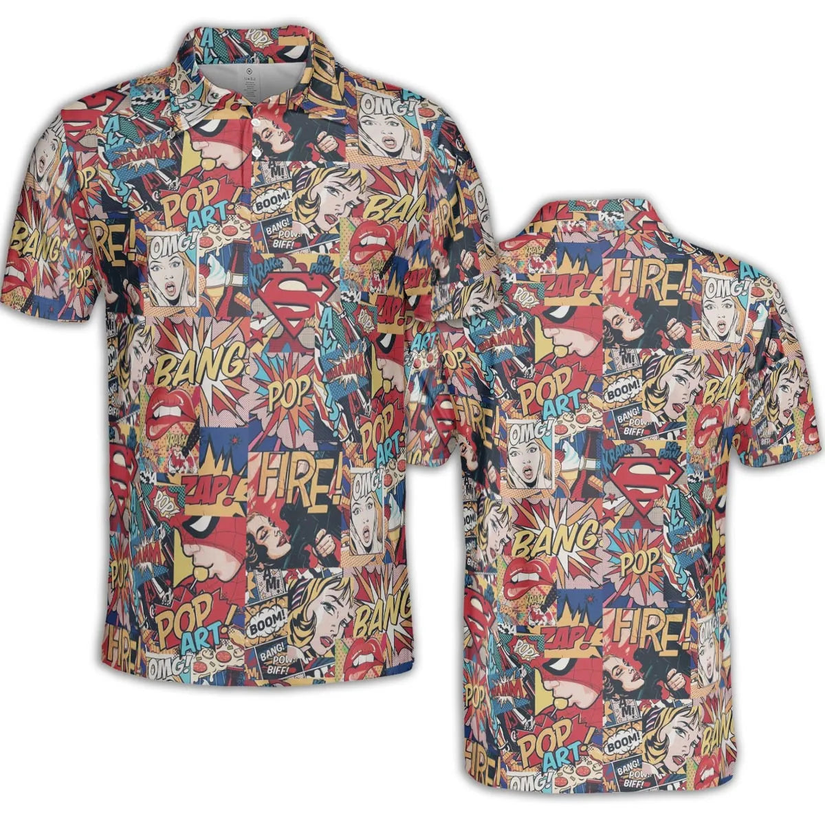 Pop Art AOP Men/Women Polo Shirt