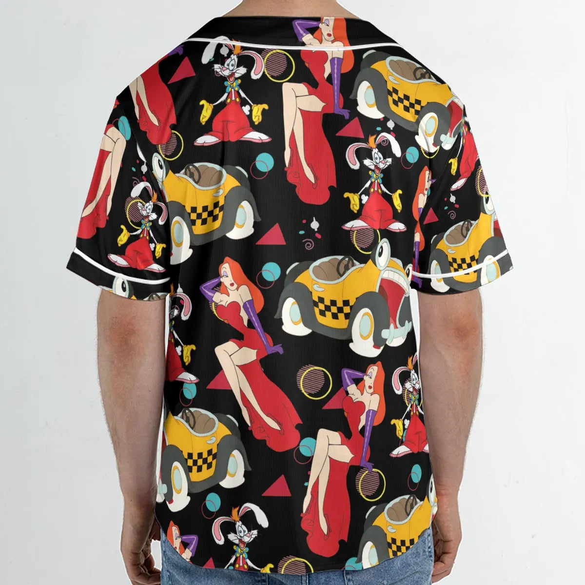 Retro 90s Jessica Rabbit Roger Rabbit Unisex Baseball Jersey