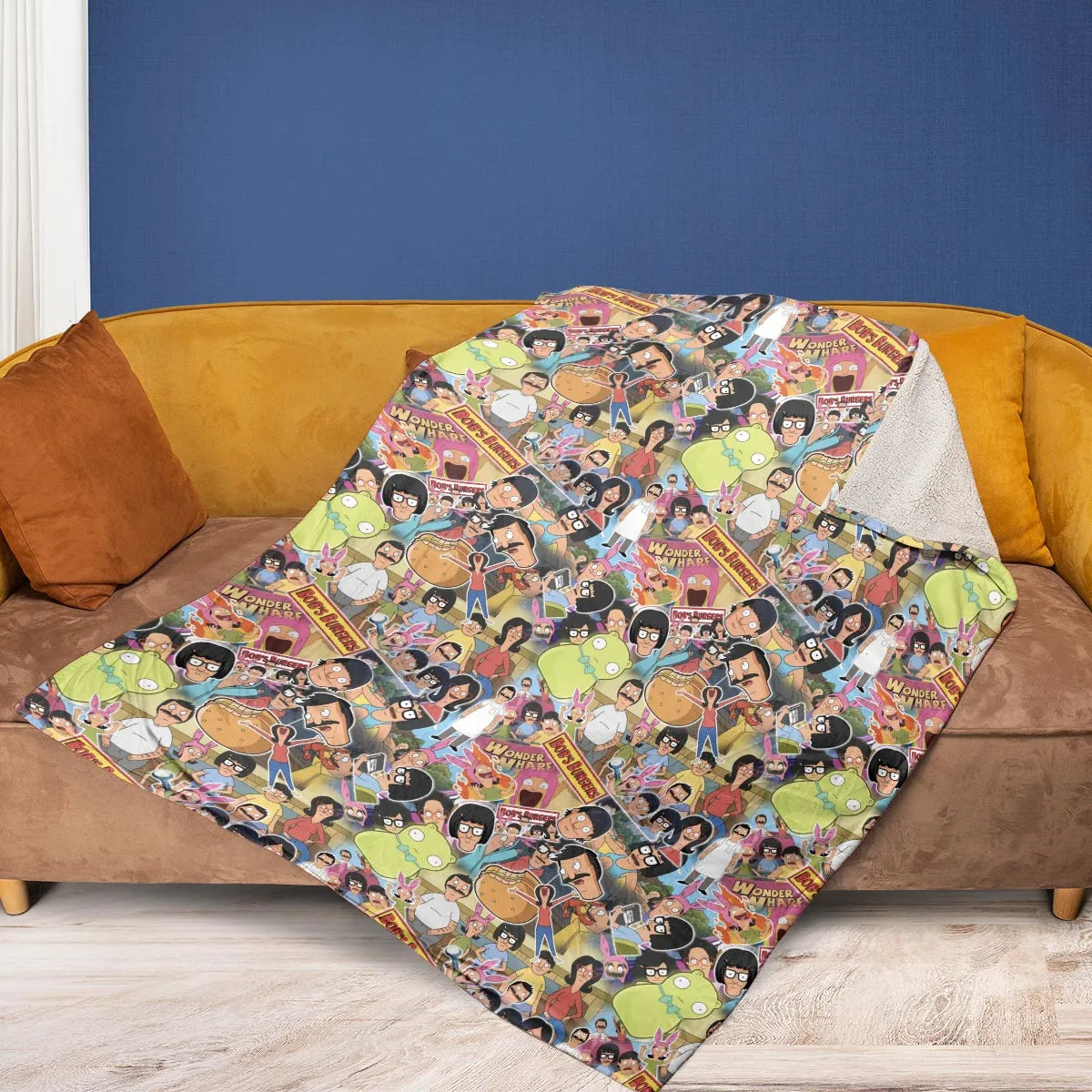 Bob's Burger Wonder Wharf Fleece Blanket