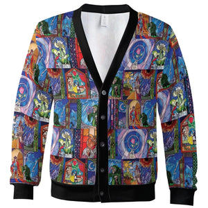 Beauty And The Beast Story Windows Cardigan