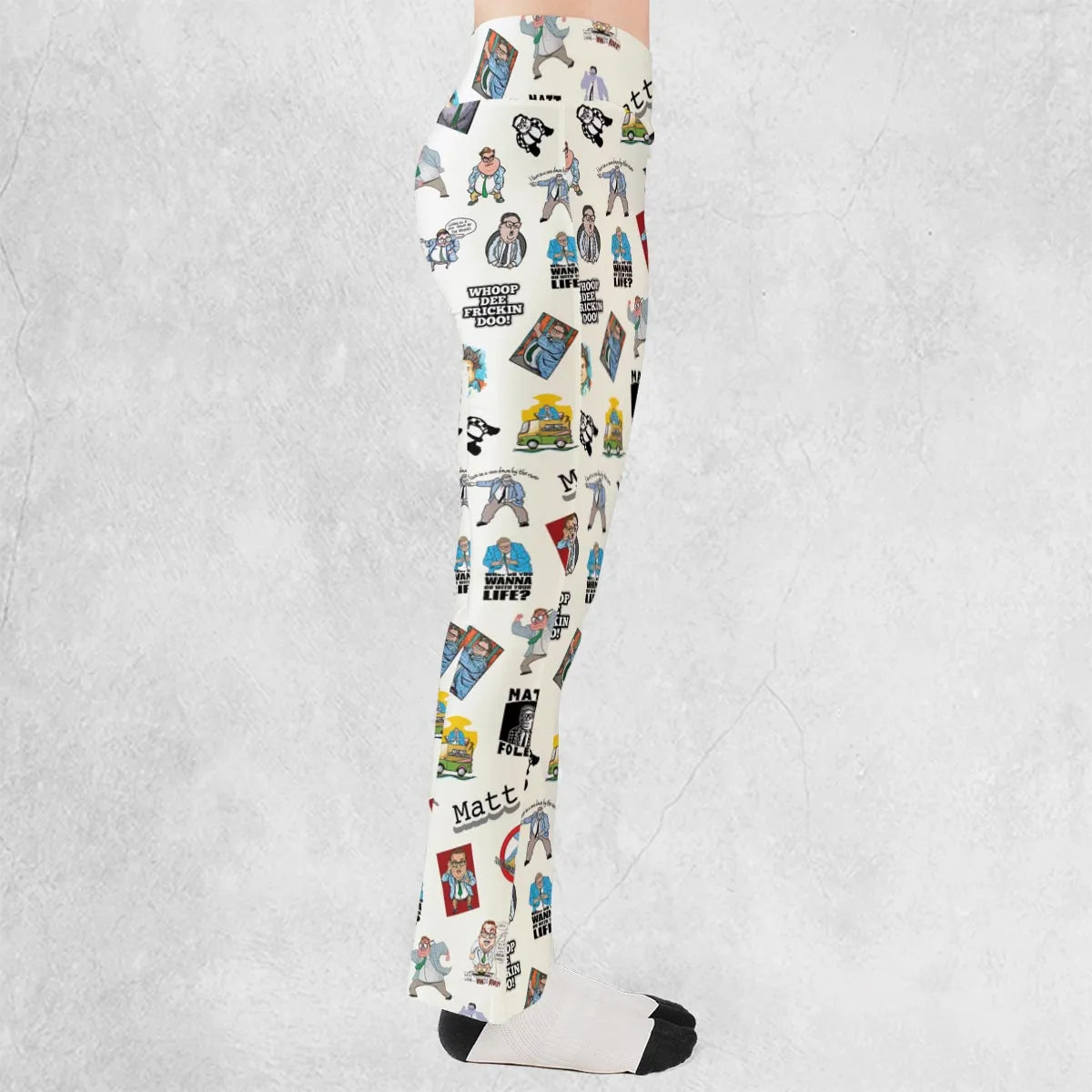 Chris Farley Matt Foley Motivational SNL Flare Leggings