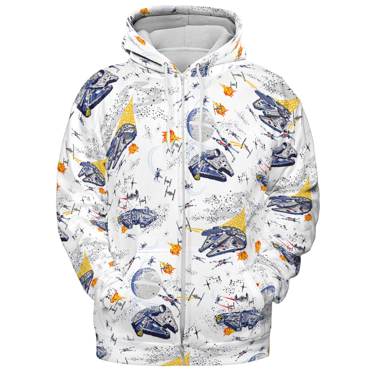 Millennium Falcon Patterns Star Wars All-over Print Hoodie