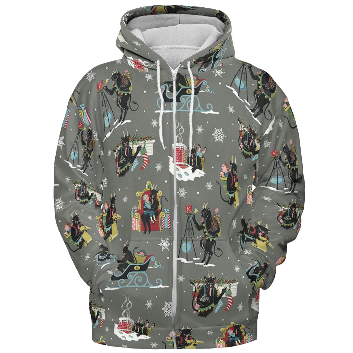 Unusual Christmas Krampus All-over Print Hoodie
