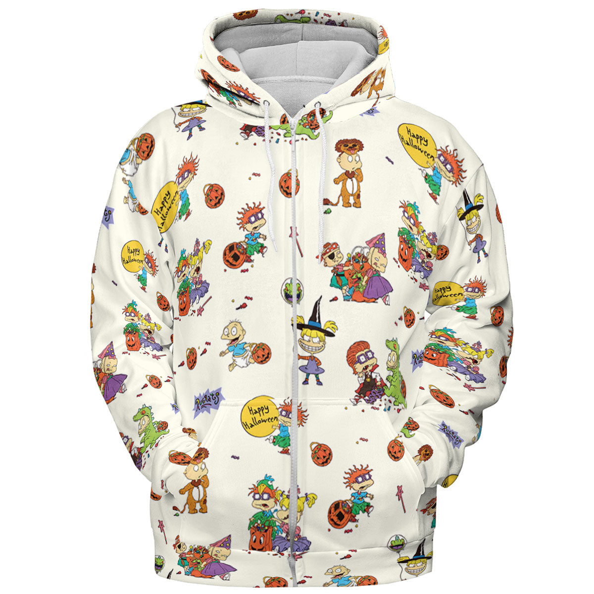 Rugrats Happy Halloween Pattern All-over Print Hoodie