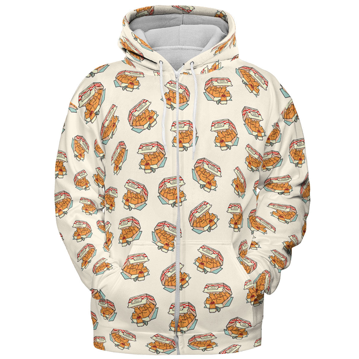Kitten Nuggets Pattern All-over Print Hoodie
