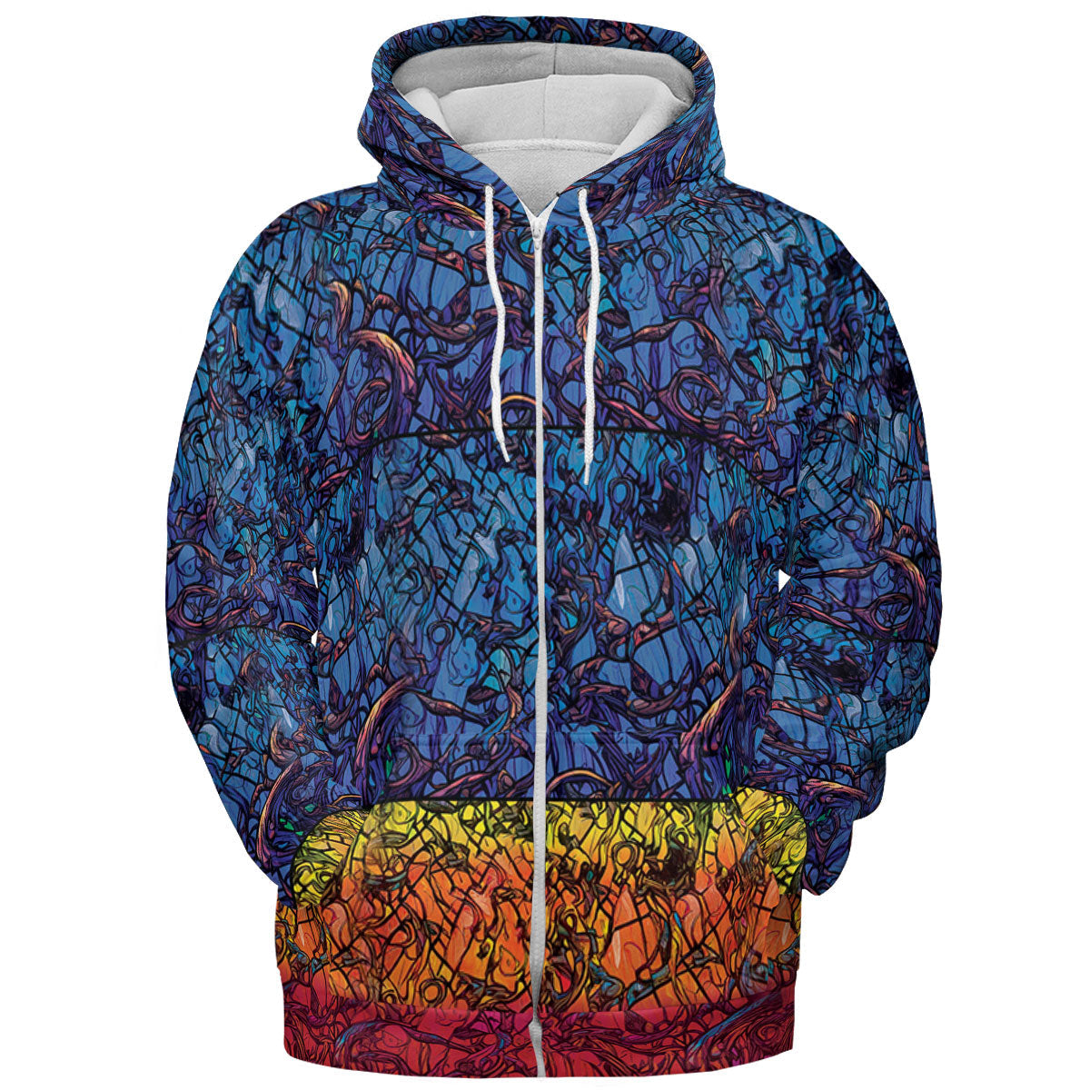 Stained Glass Cthulhu H.P Lovecraft All-over Print Hoodie