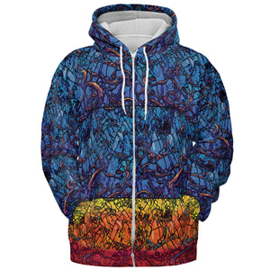 Stained Glass Cthulhu H.P Lovecraft All-over Print Hoodie
