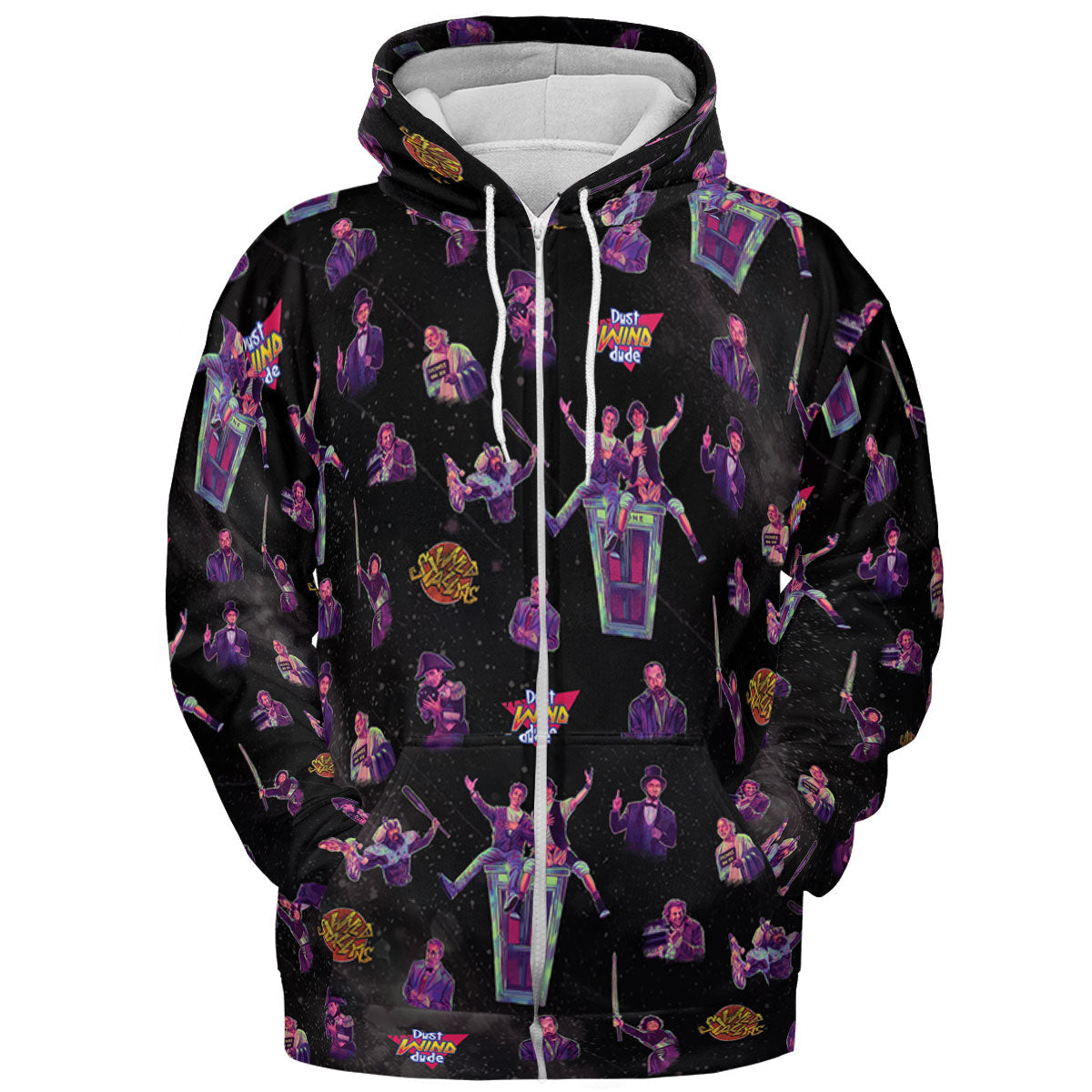 Wyld Stallyns Bill and Ted's Excellent Adventure Character All-over Print Hoodie
