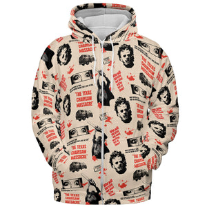 Leatherface The Texas Chainsaw Massacre Horror Pattern All-over Print Hoodie