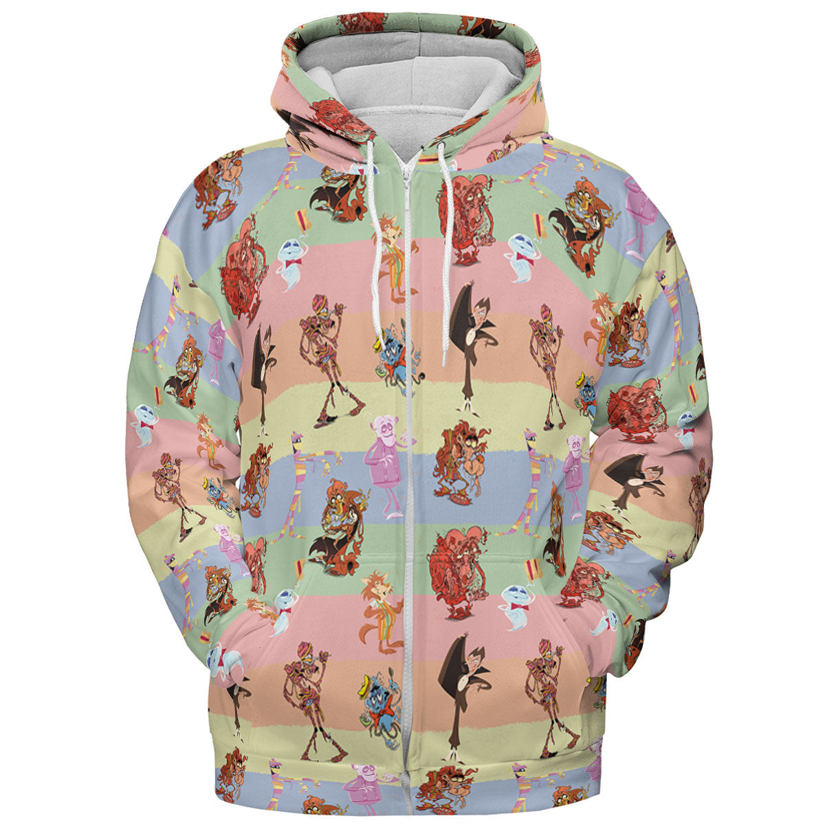 Spooky Monster Mash Cereal Monster All-over Print Hoodie