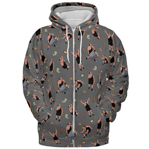 The Trashman It's Always Sunny in Philadelphia All-over Print Hoodie