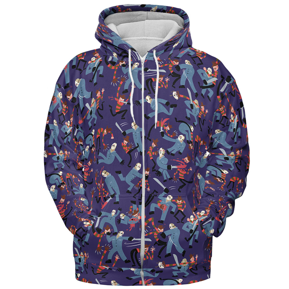 The Battle Freddy vs Jason Nightmare on Elm Street Friday the 13th All-over Print Hoodie