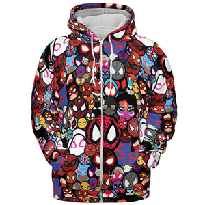Spide-Mania Spider-Verse All-over Print Hoodie