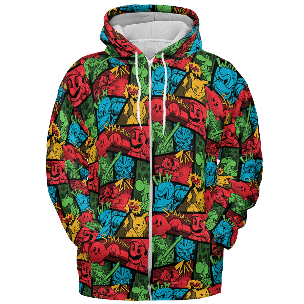 Super Smash Bros Pattern All-over Print Hoodie