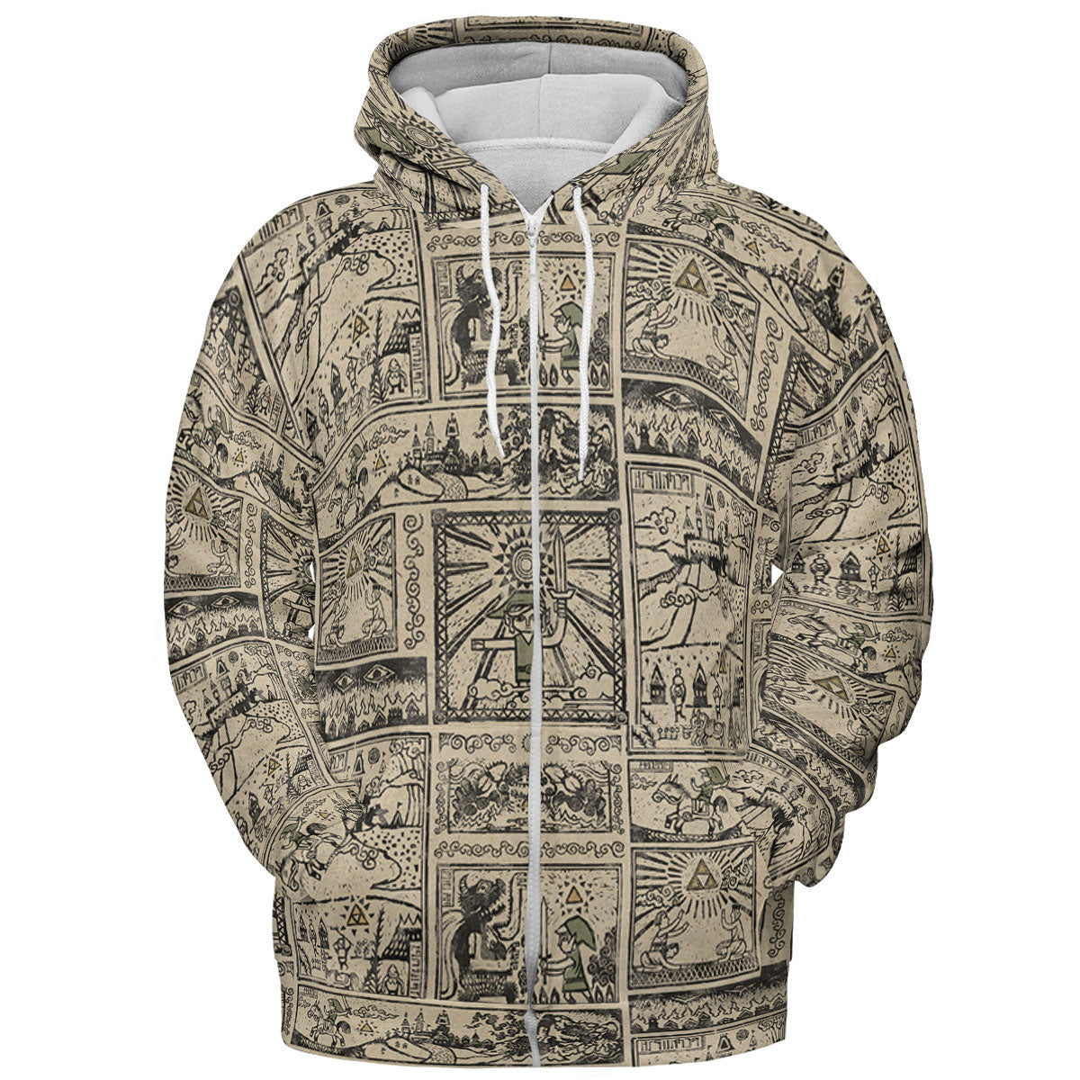 Zelda Story Of The Hero Time Legend All-over Print Hoodie
