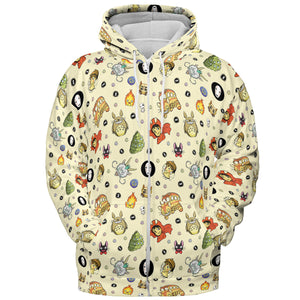 Ghiblipalooza Ghibli Themed All-over Print Hoodie