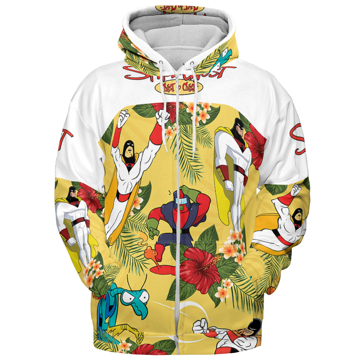 Space Ghost Coast to Coast Characters All-over Print Hoodie