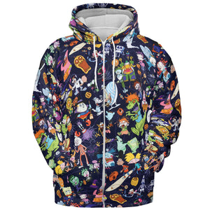 Nickelodeon Halloween Party All-over Print Hoodie