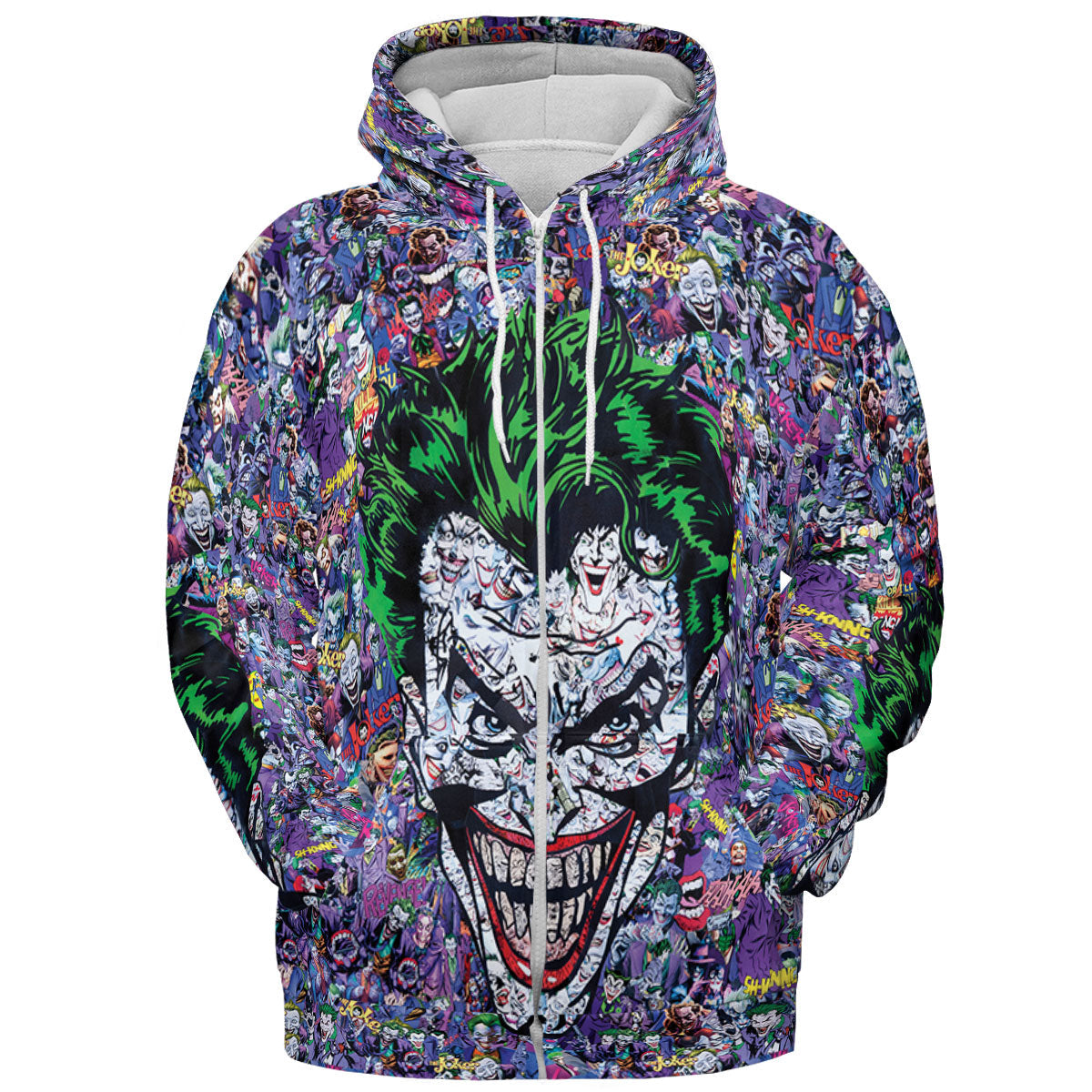 Joker The Most Favourite Characters Pattern All-over Print Hoodie