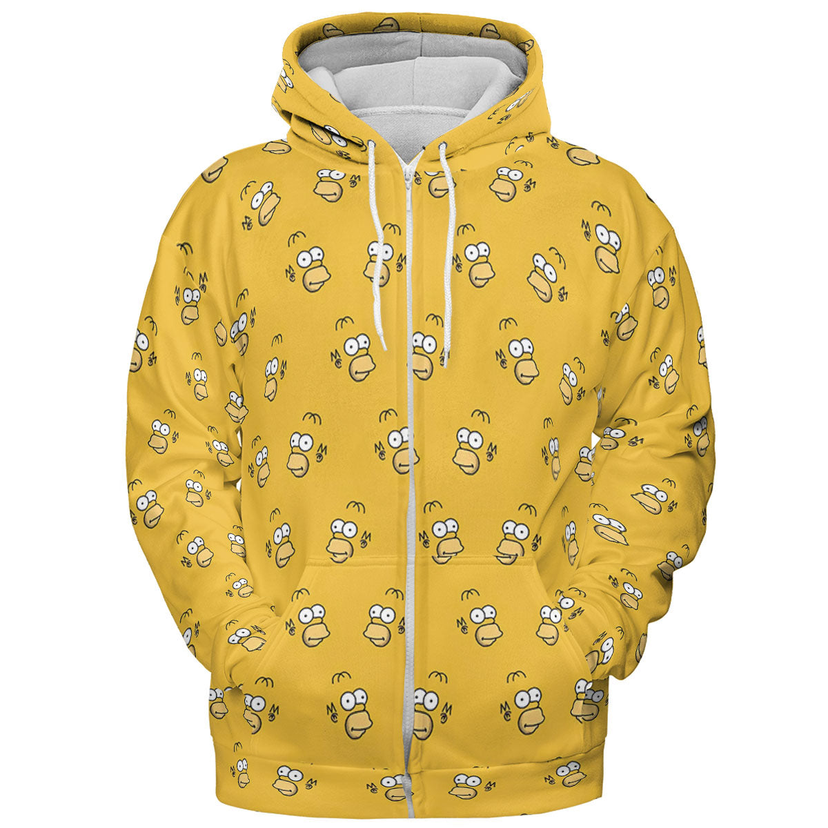 Homer Simpson Pattern All-over Print Hoodie
