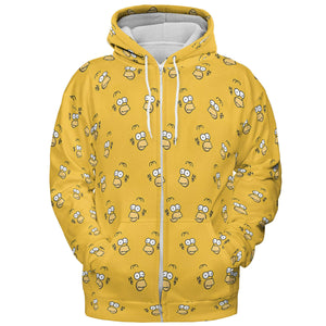 Homer Simpson Pattern All-over Print Hoodie