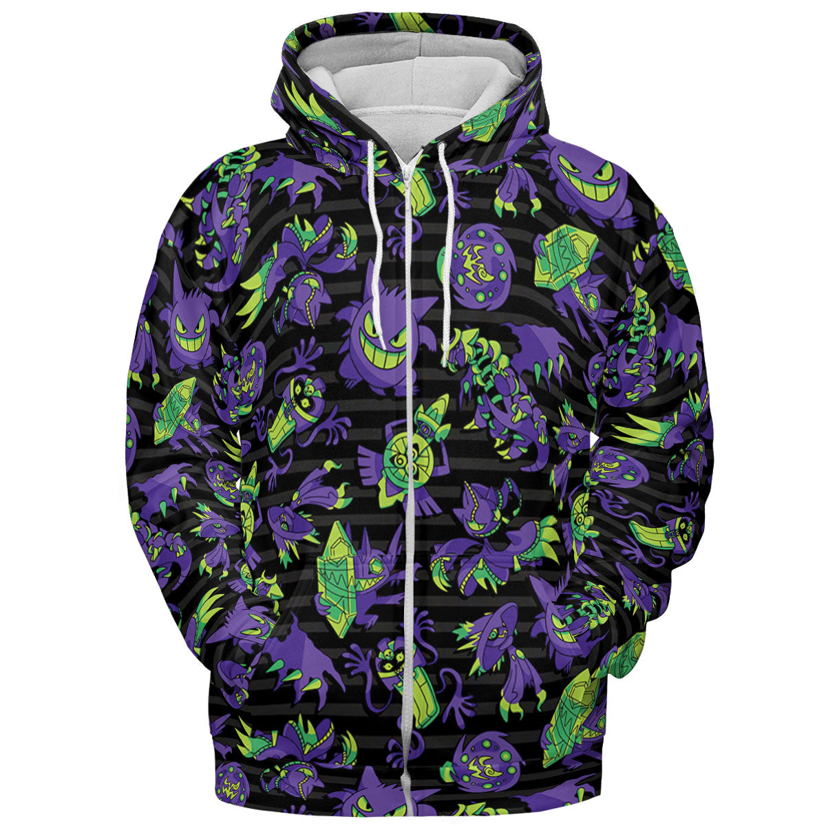 Ghost Type Pokemon Pattern All-over Print Hoodie