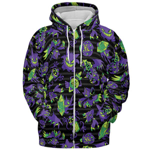 Ghost Type Pokemon Pattern All-over Print Hoodie