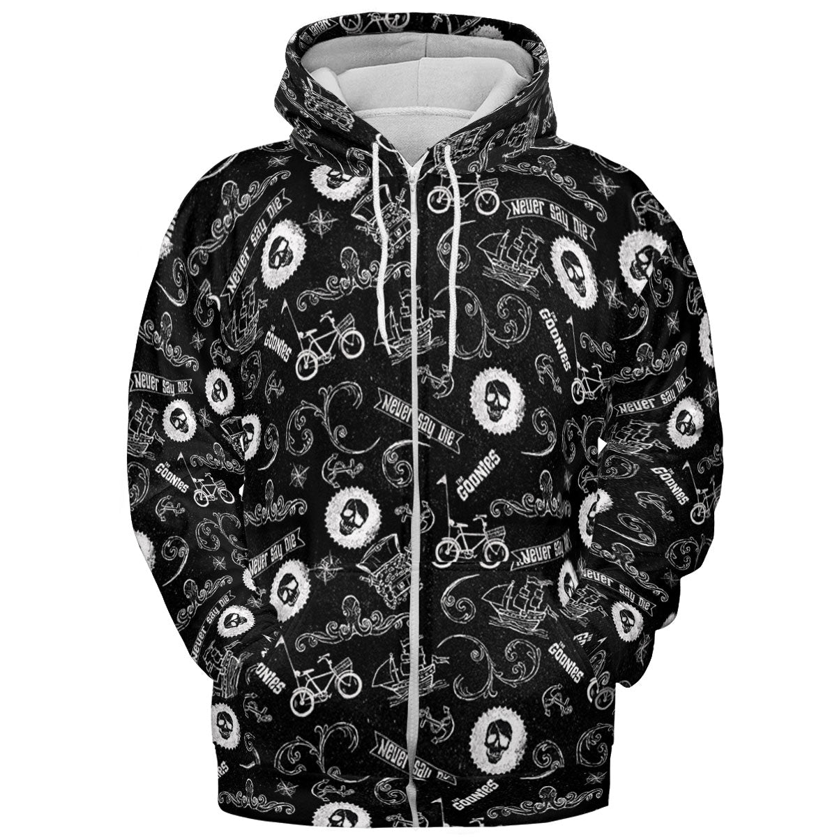 Never Say Die The Goonies Pattern All-over Print Hoodie
